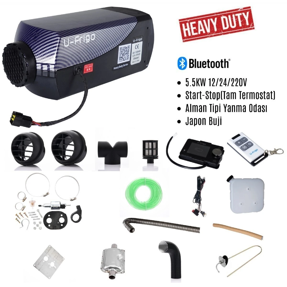 U-Frigo 5.5Kw (12V-24V) Webasto Muadili Dizel Isıtıcı