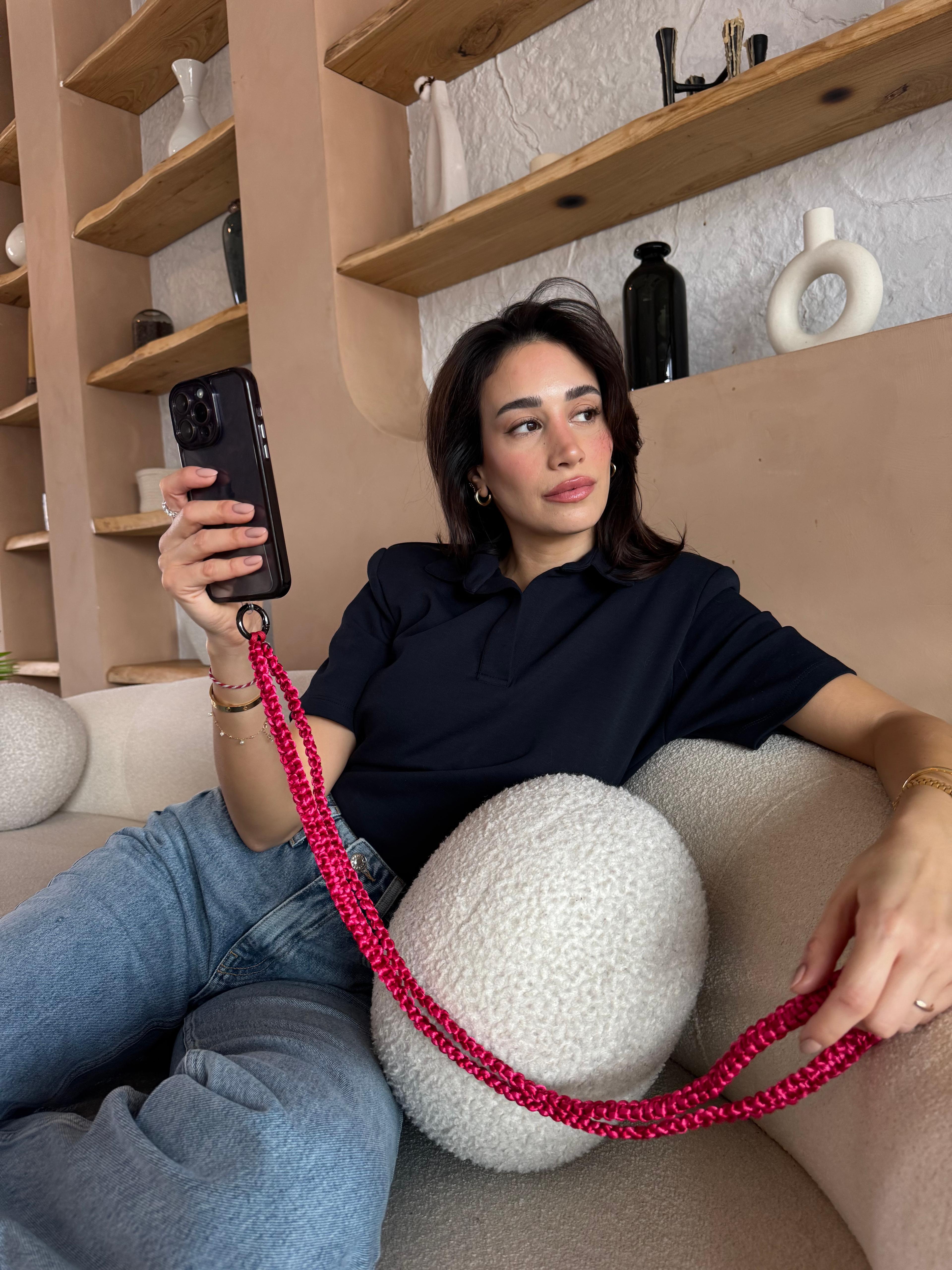 El Yapımı Telefon Askısı - CHERRY POP