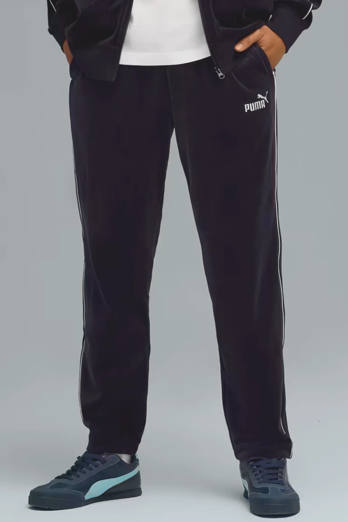 Puma Essentials Elevated Velour Erkek Siyah Pantolon 68911701