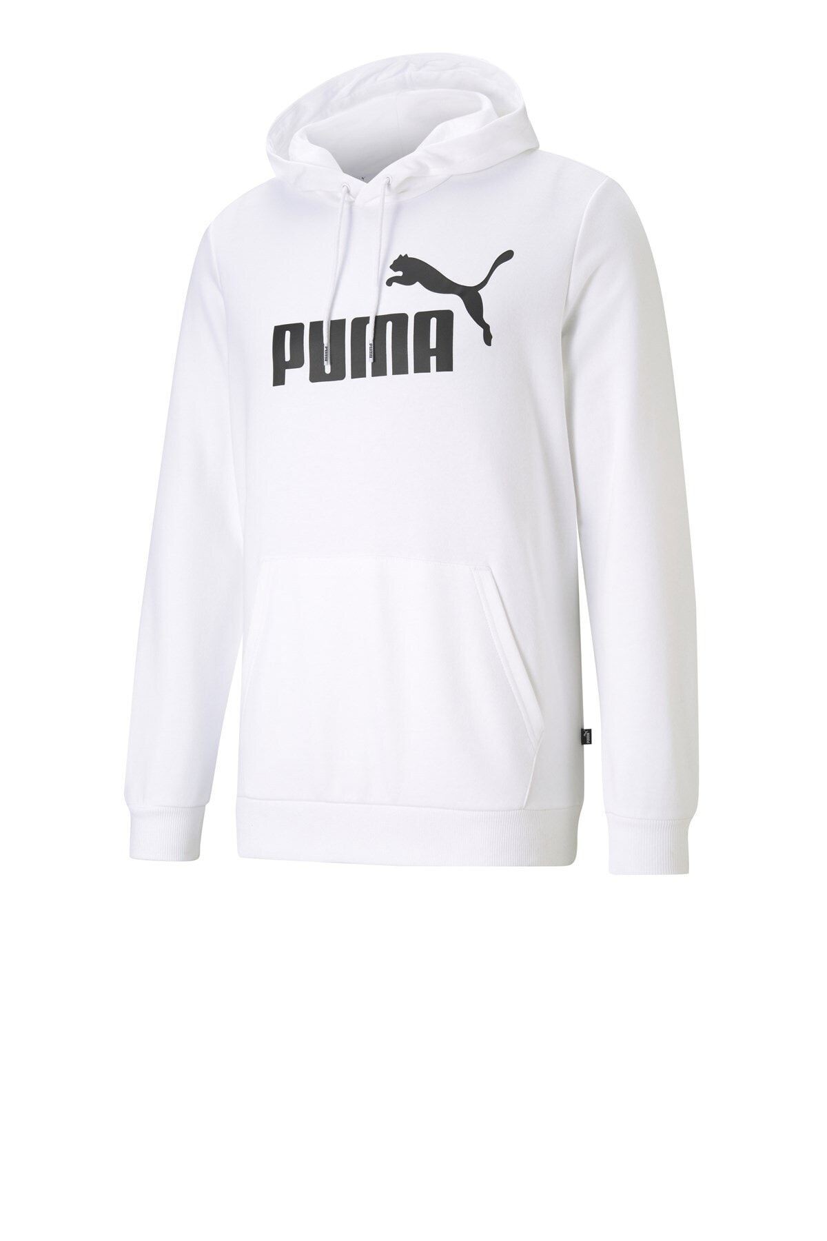 Puma Erkek Beyaz Kapşonlu Big Logo Hoodie Sweatshirt