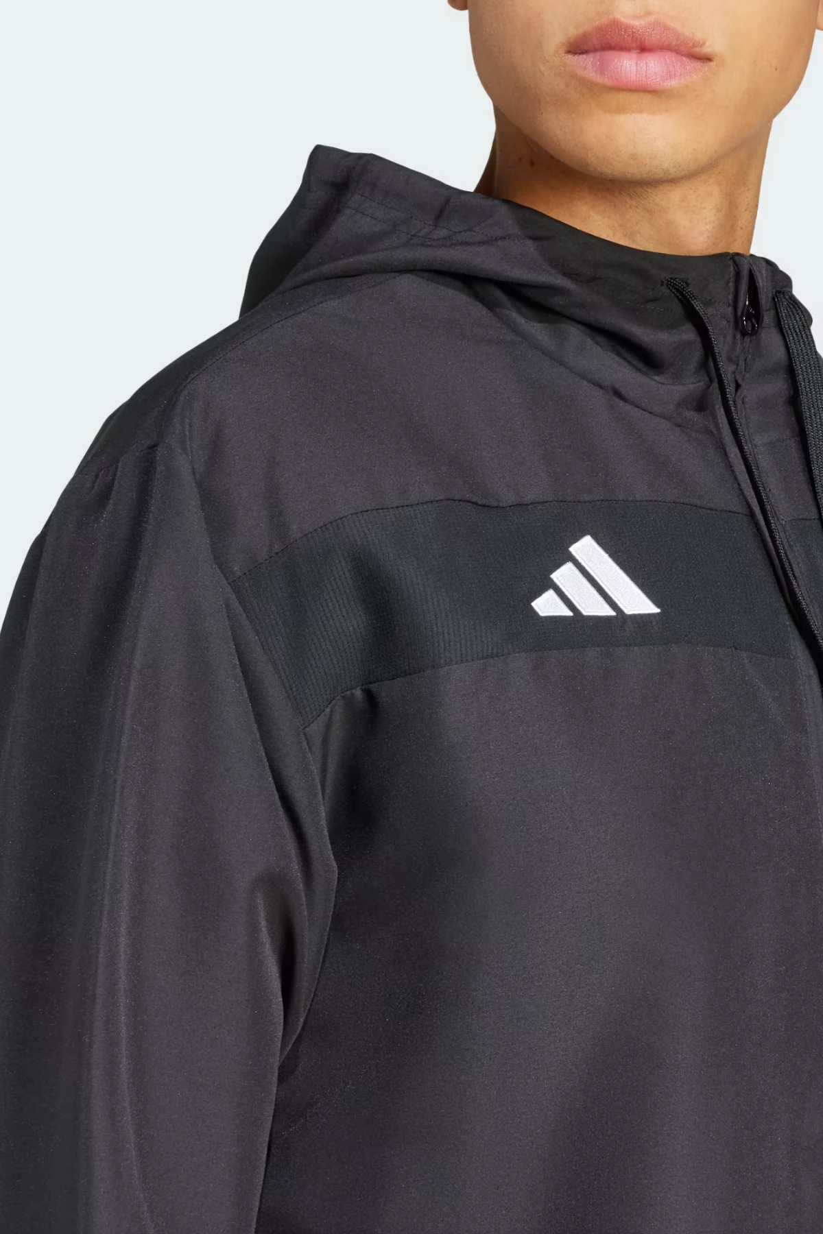 Adidas Tiro 25 Essentials Woven Siyah Kapşonlu Antrenman Ceket JC5435