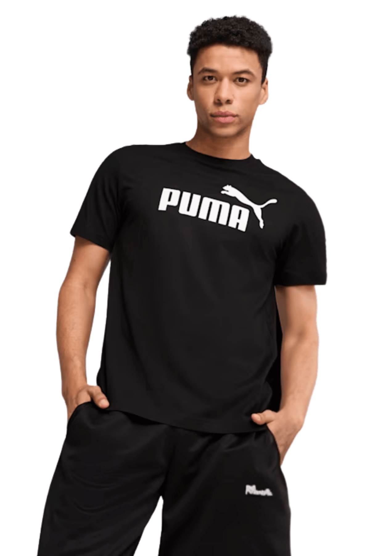 Puma Essentials No. 1 Logo Tee Erkek Siyah Kısa Kollu Tişört