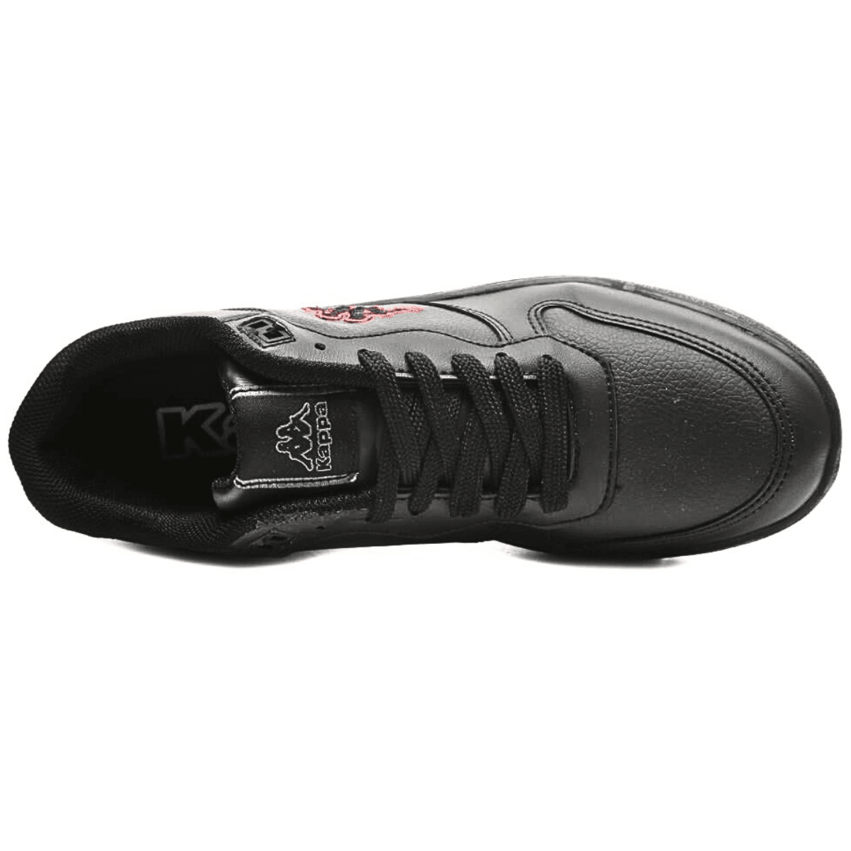 Kappa Logo Maserta Unisex Siyah Kırmızı Sneaker