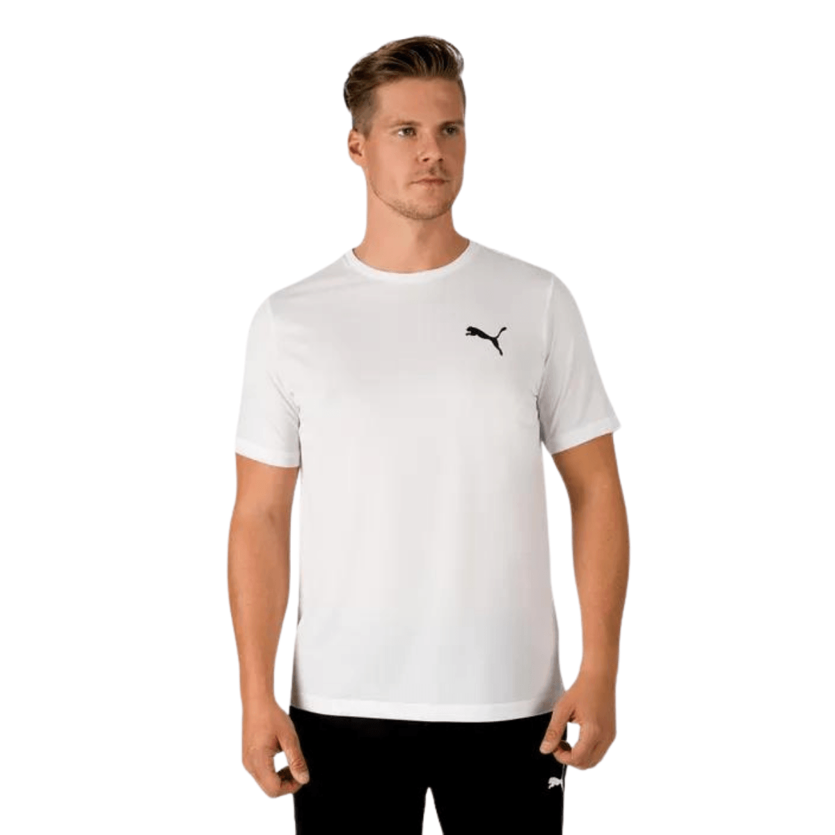 Puma Active Small Logo Tee Erkek Beyaz Tişört