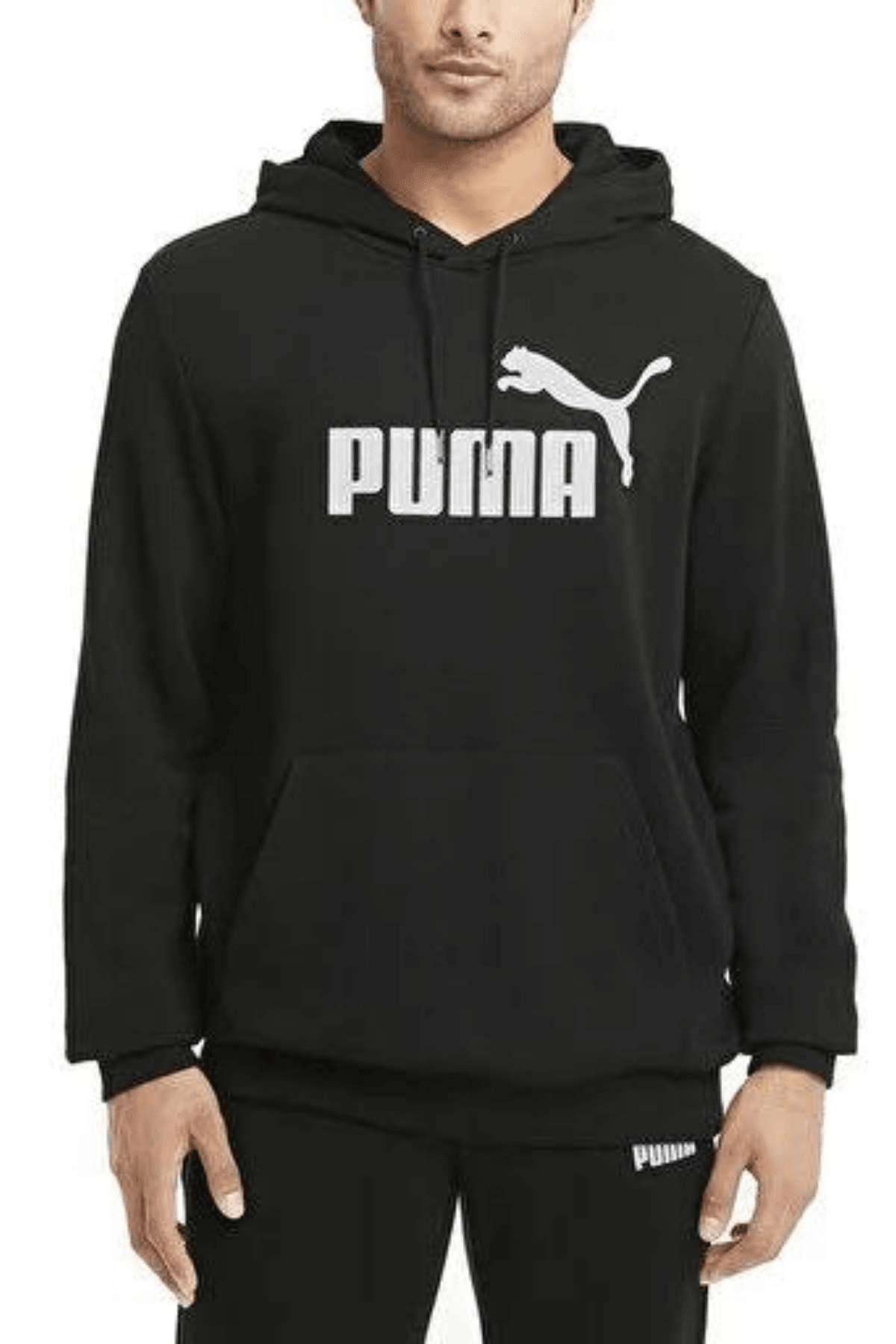 Puma Essential Big Logo Hoodie Erkek Siyah Sweatshirt