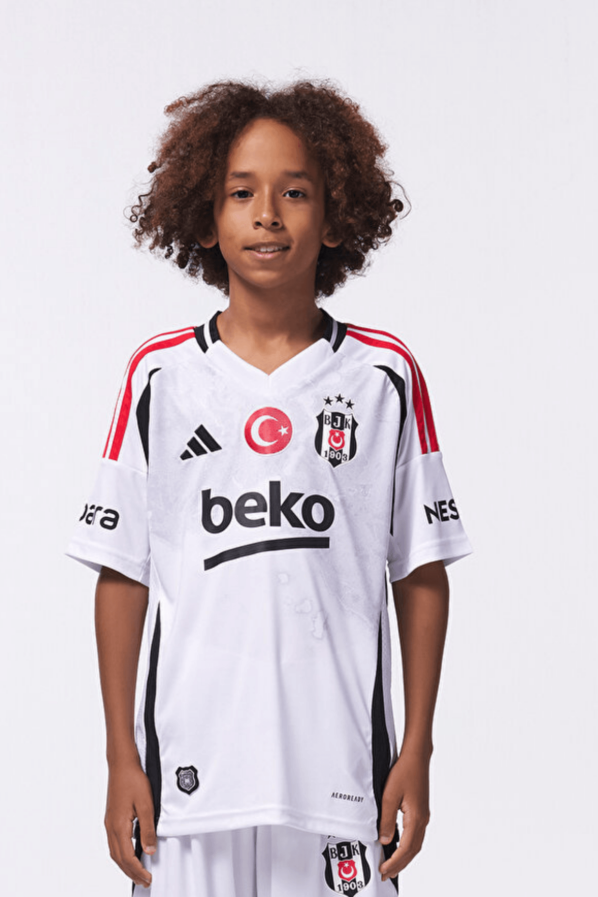 Beşiktaş J.K. Adidas 3 Çocuk Beyaz Futbol Forma IT1475