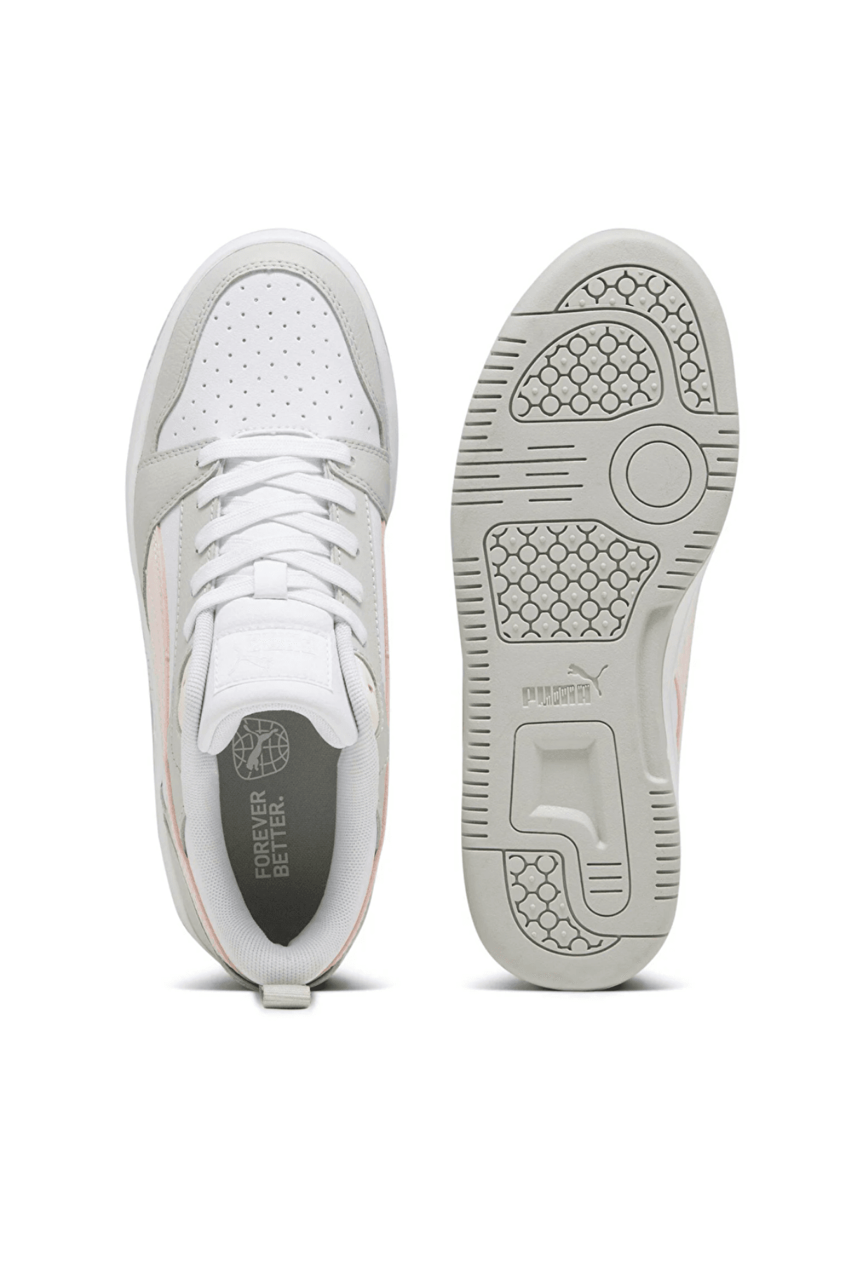 Puma Rebound V6 Low Beyaz- Gri Sneaker 39232808