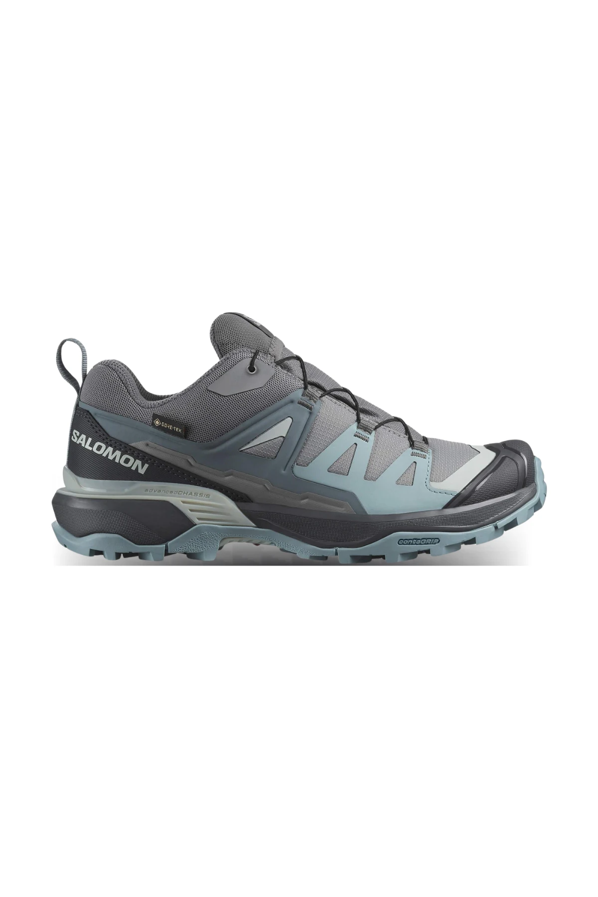 Salomon X Ultra 360 GTX / LTR Erkek & Kadın Outdoor Ayakkabı – Su Geçirmez, Trekking & Hiking - gri - turkuaz