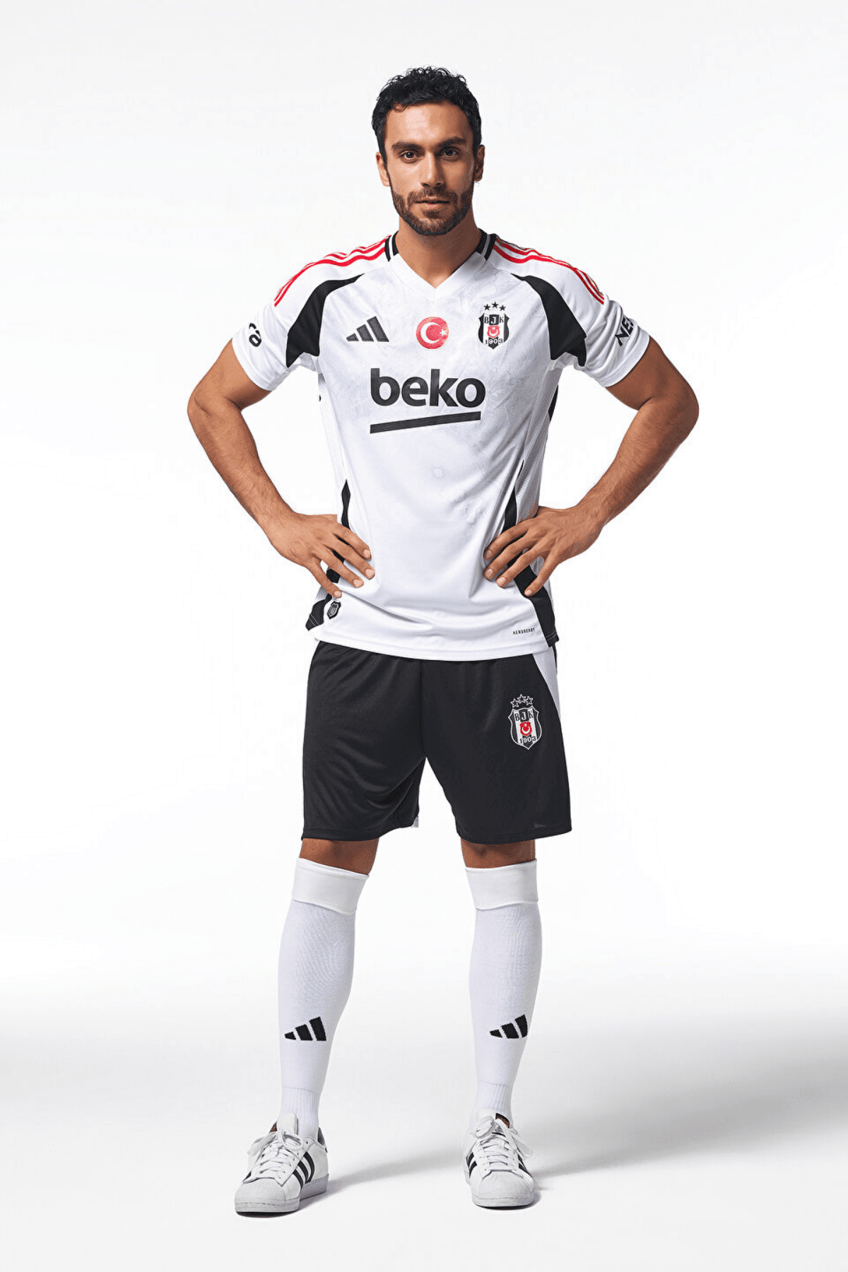 Beşiktaş J.K. Adidas 3 Erkek Beyaz Futbol Forma IU1255