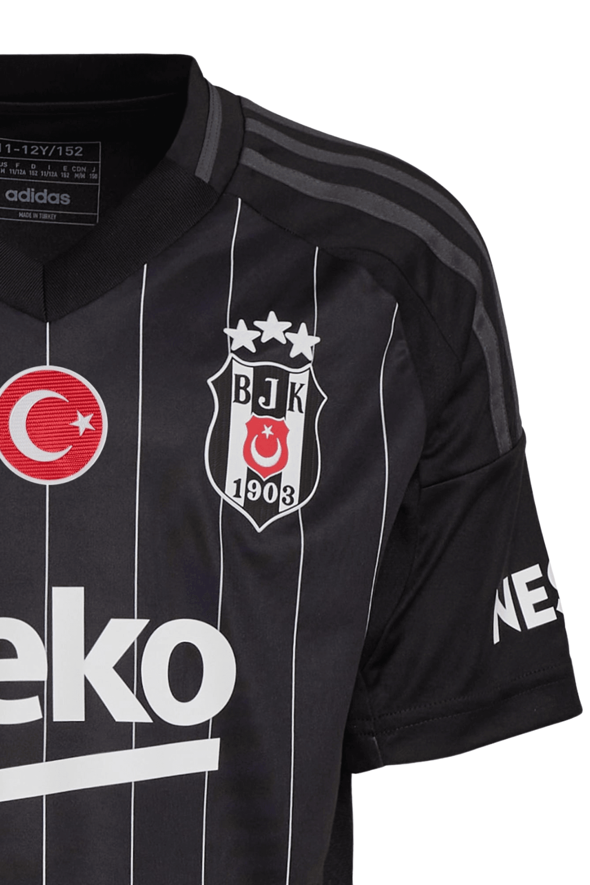 Beşiktaş J.K. Adidas Çocuk Siyah Futbol Forması IT1476
