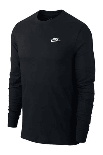 Nike M Nsw Club Tee Erkek Siyah Sweatshirt