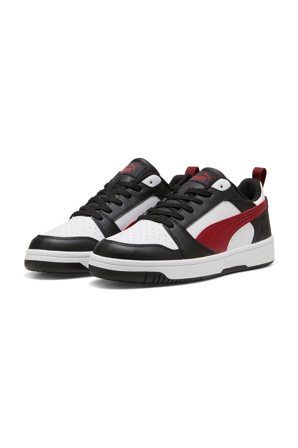 PUMA Rebound V6 Low Erkek Siyah Beyaz Sneaker