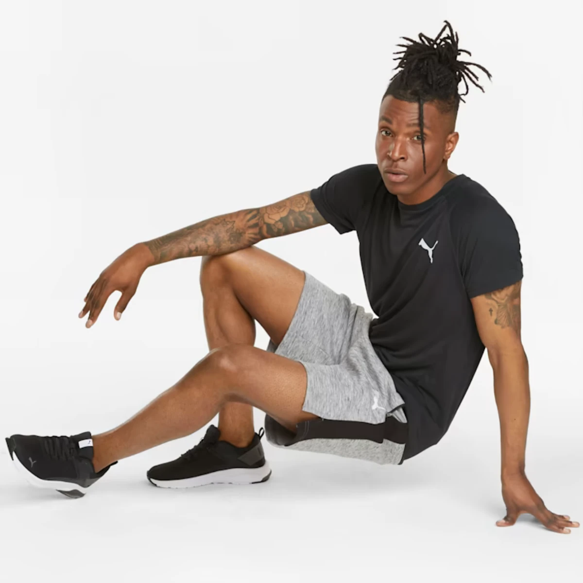 Puma Evostripe Erkek Siyah Spor Tişört