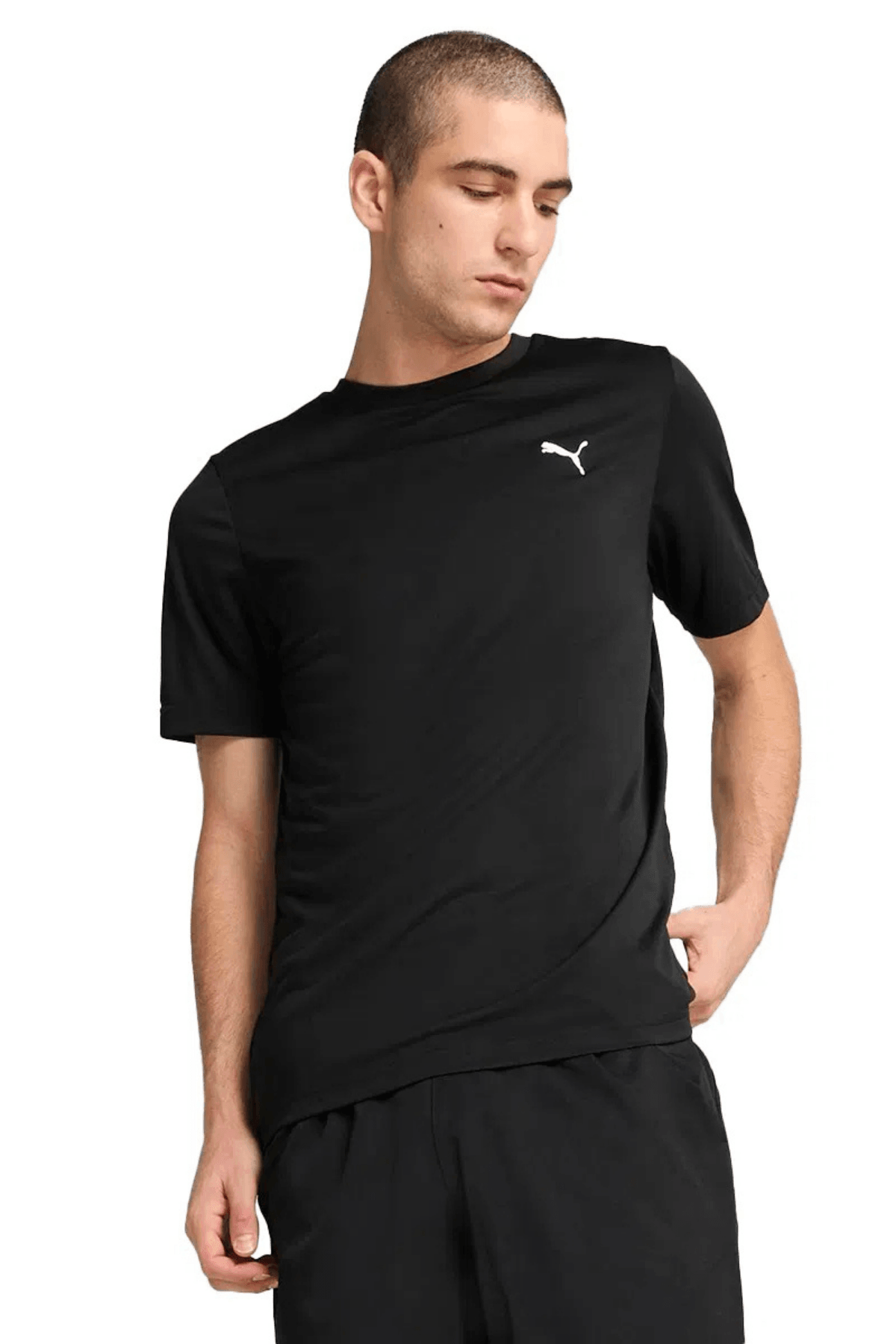 Puma Ess Small Logo Poly Tee Siyah Spor Tişört