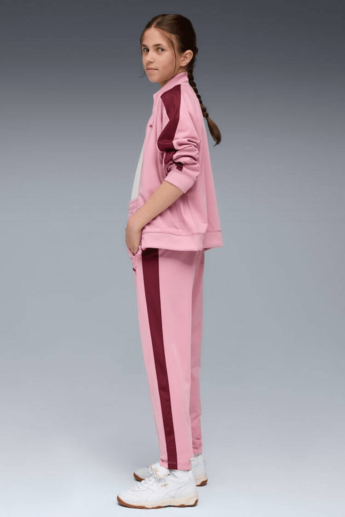 Puma T7 Pembe Çocuk Eşofman Altı (7 - 16 Yaş)