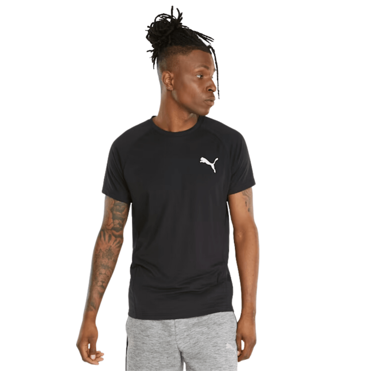 Puma Evostripe Erkek Siyah Spor Tişört