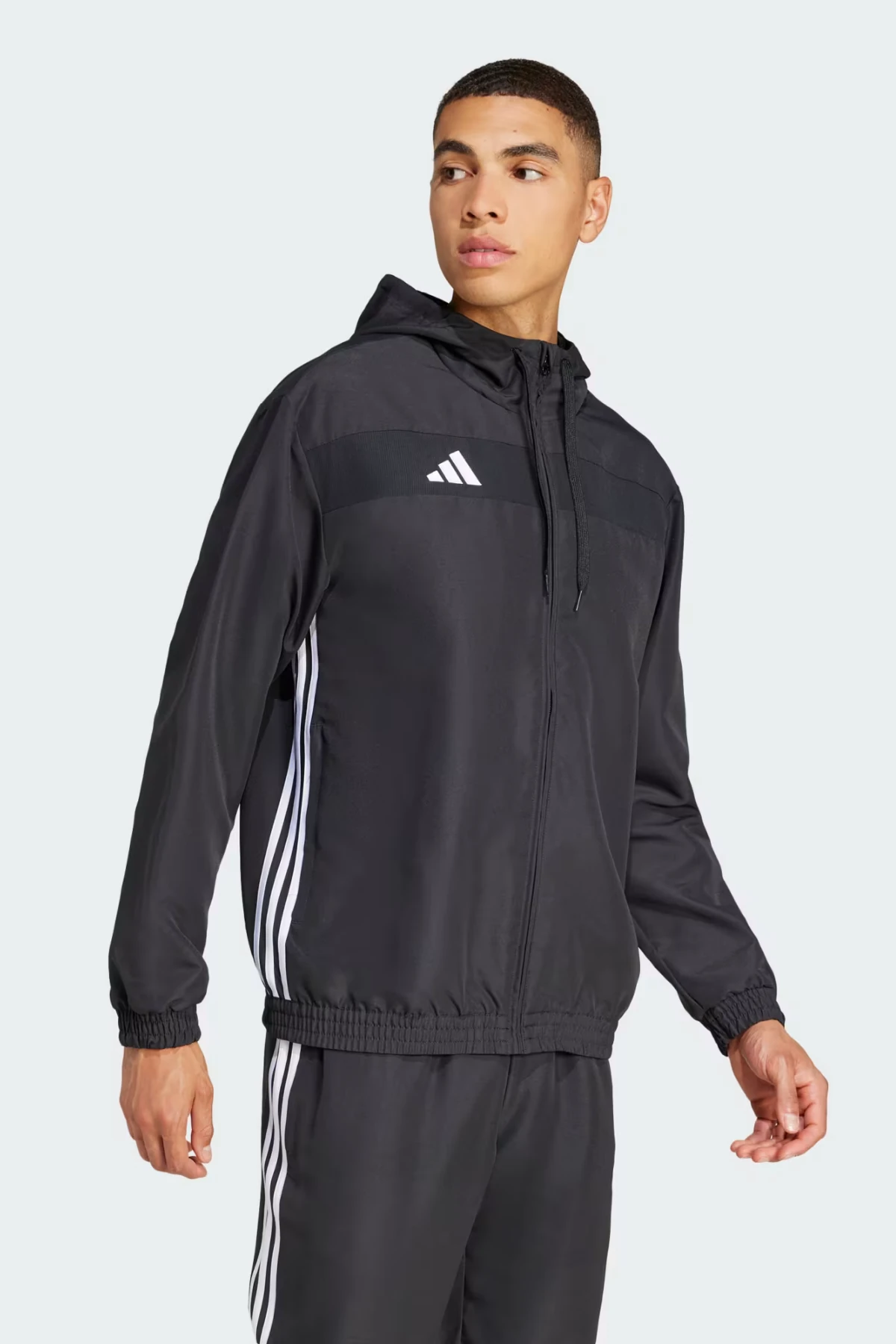 Adidas Tiro 25 Essentials Woven Siyah Kapşonlu Antrenman Ceket JC5435