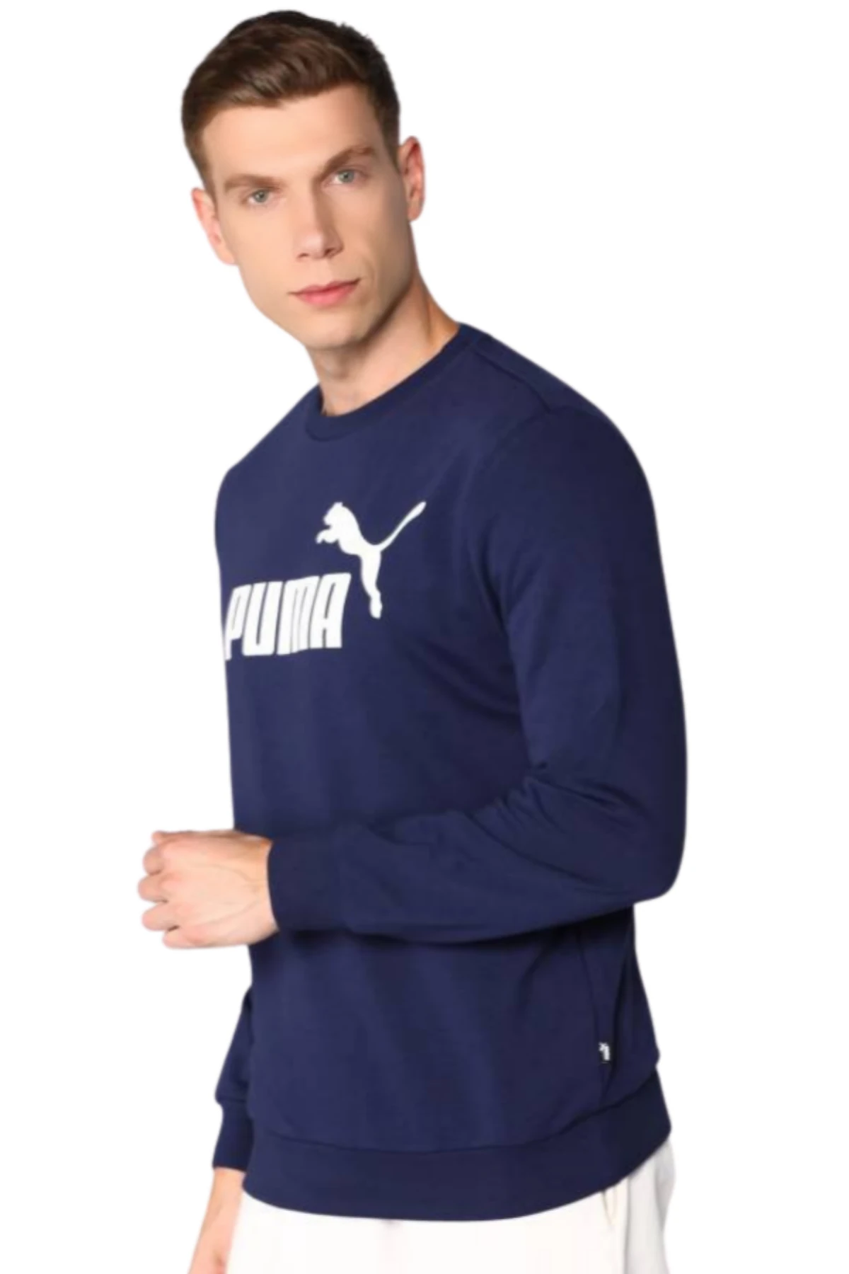 Puma Siyah ESS Big Logo Erkek Sweatshirt