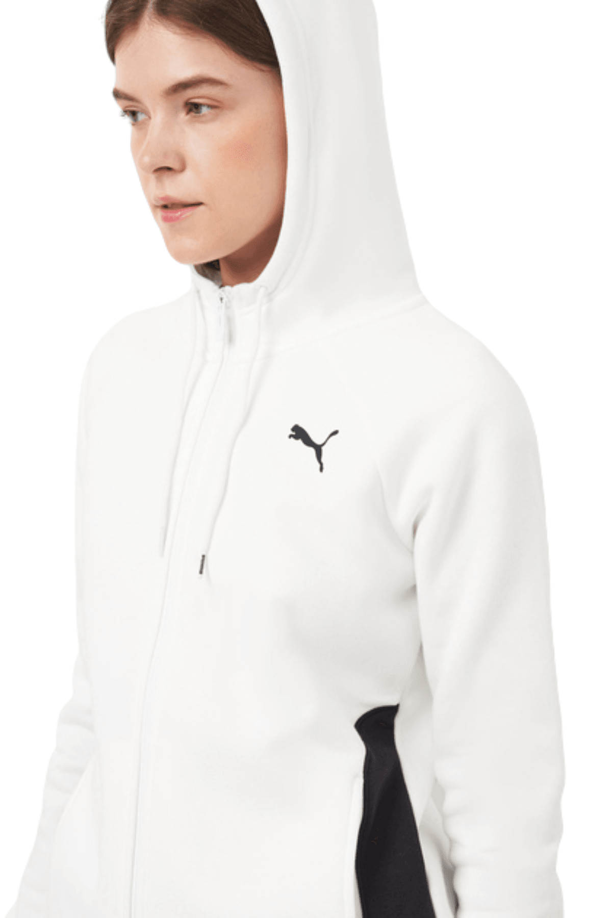 Puma Classic Hooded Tracksuit Kadın Beyaz Eşofman Takımı