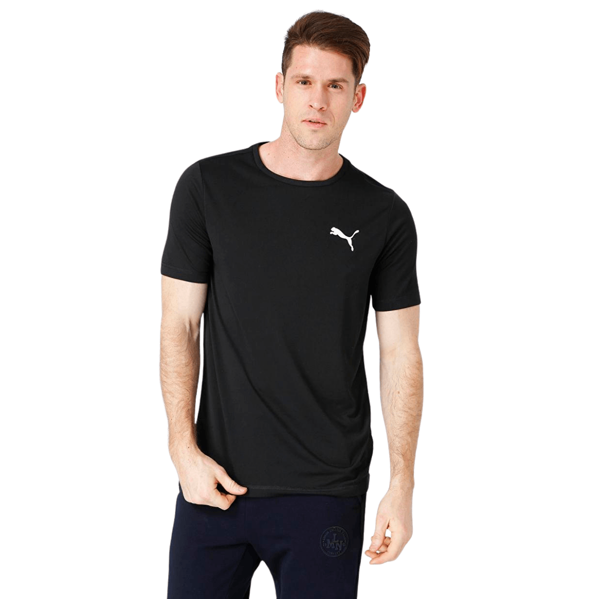 Puma Active Small Logo Tee Erkek Siyah Tişört