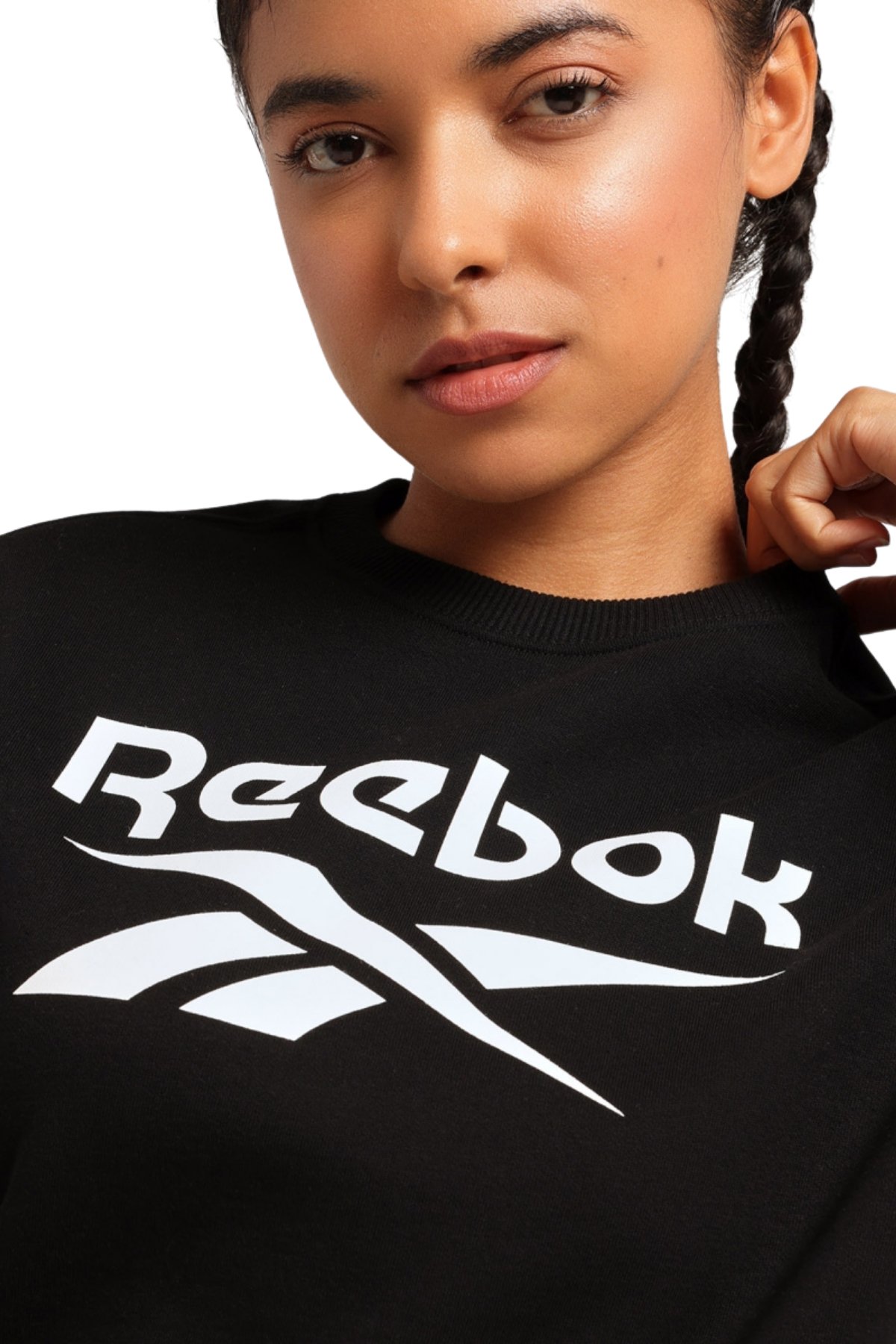 Reebok Ri bl fleece crew siyah kadın sweatshirt