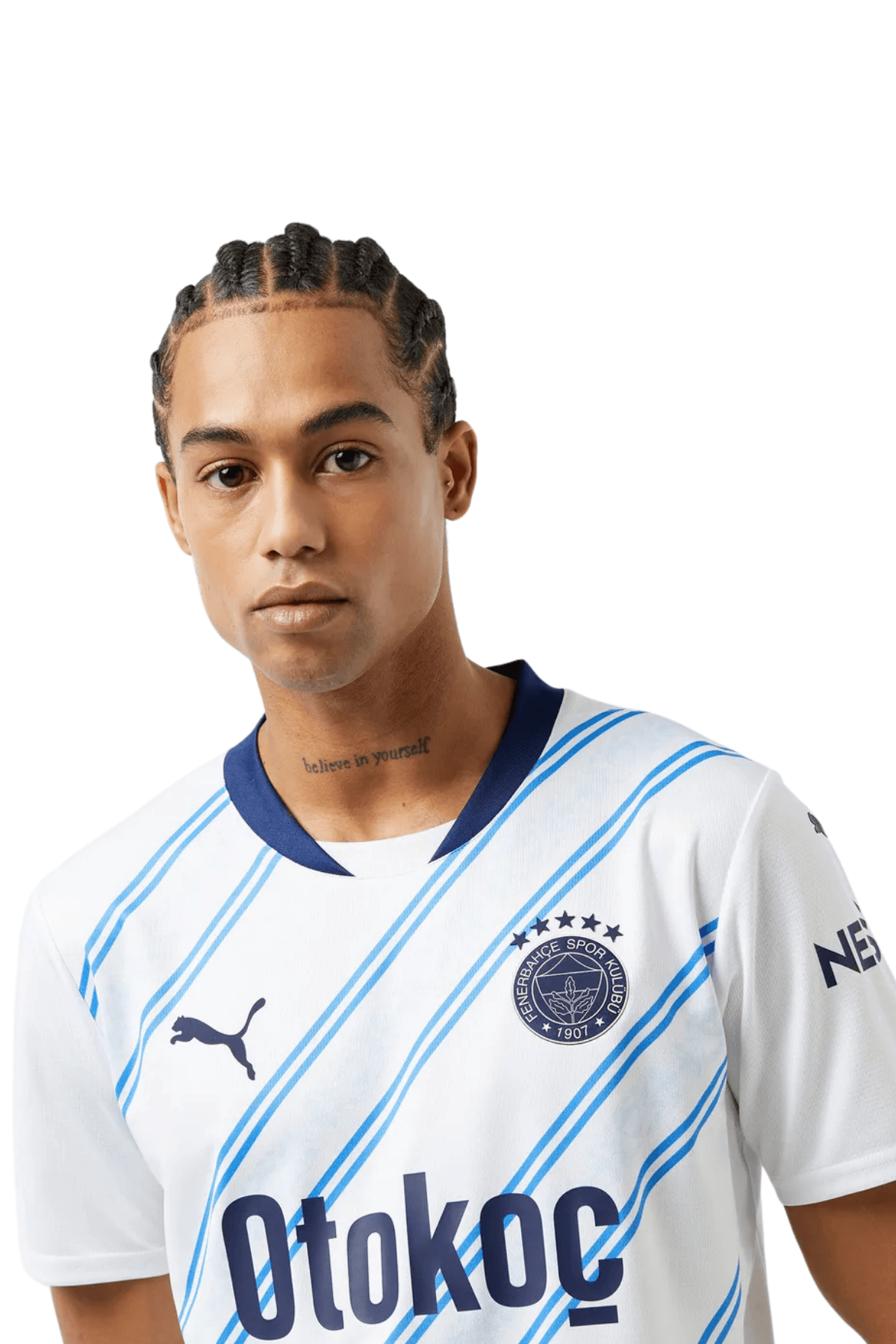 Fenerbahçe Puma 2024/25 Dış Saha Erkek Beyaz Futbol Forması 77536802