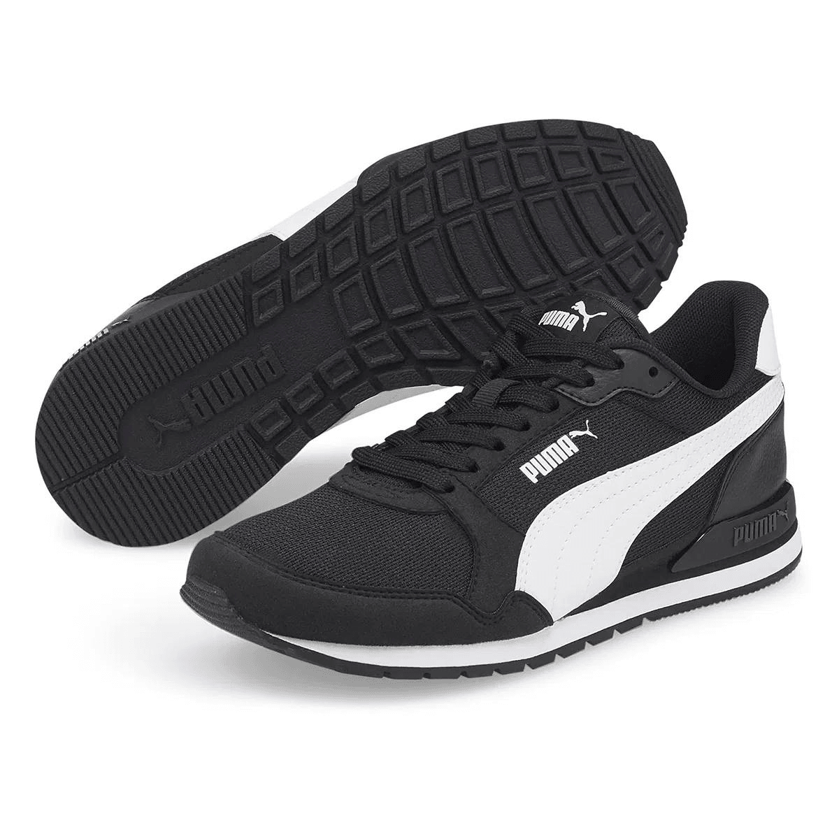 Puma St Runner V3 Mesh Jr Siyah Ayakkabı