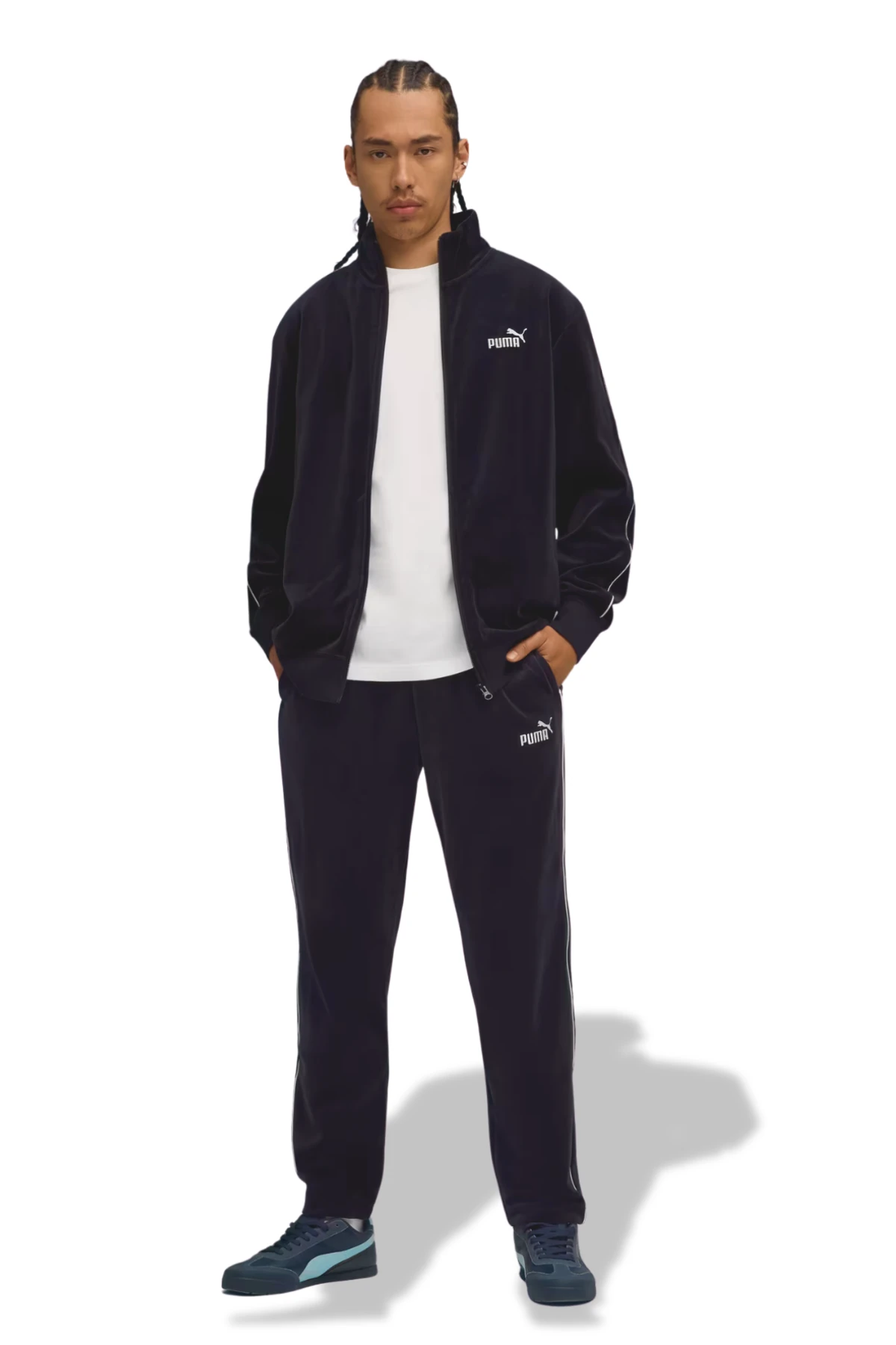 Puma Essentials Elevated Velour Erkek Siyah Pantolon 68911701