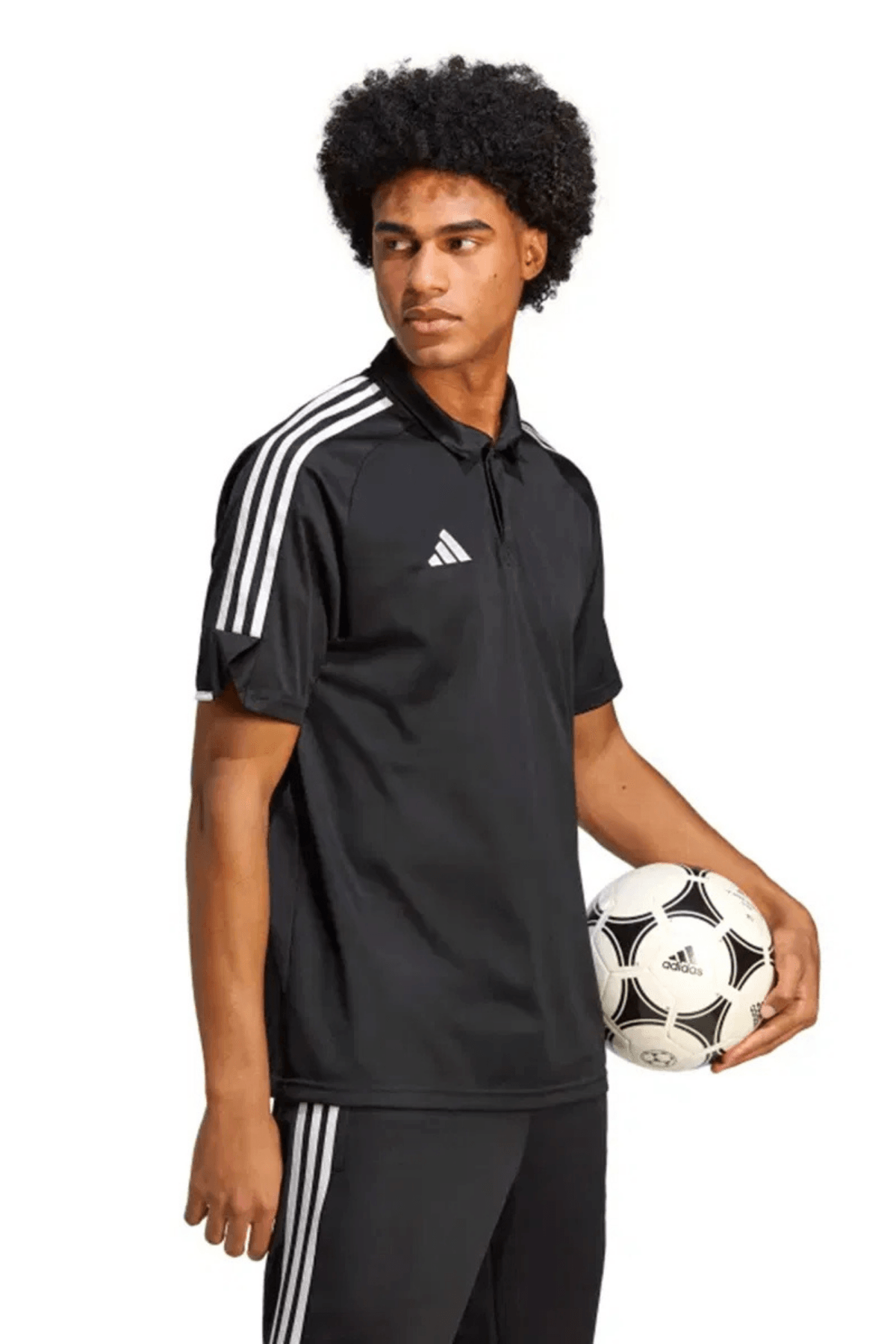 Adidas Tiro 23 L Erkek Siyah Polo Tişört