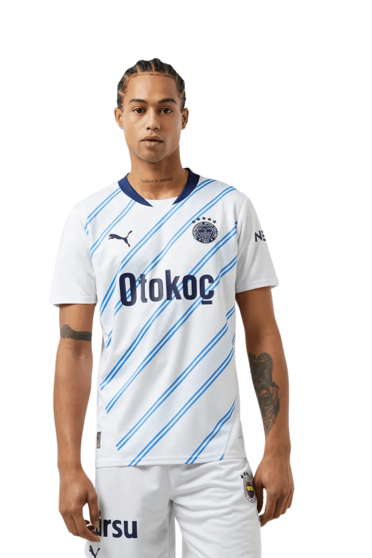 Fenerbahçe Puma 2024/25 Dış Saha Erkek Beyaz Futbol Forması 77536802