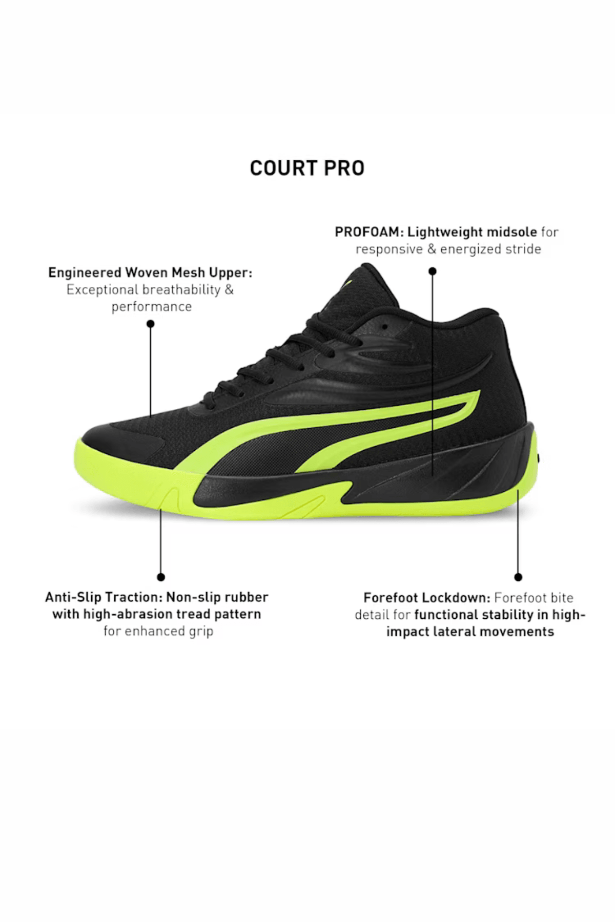 Puma Court Pro Unisex Basketbol Ayakkabısı