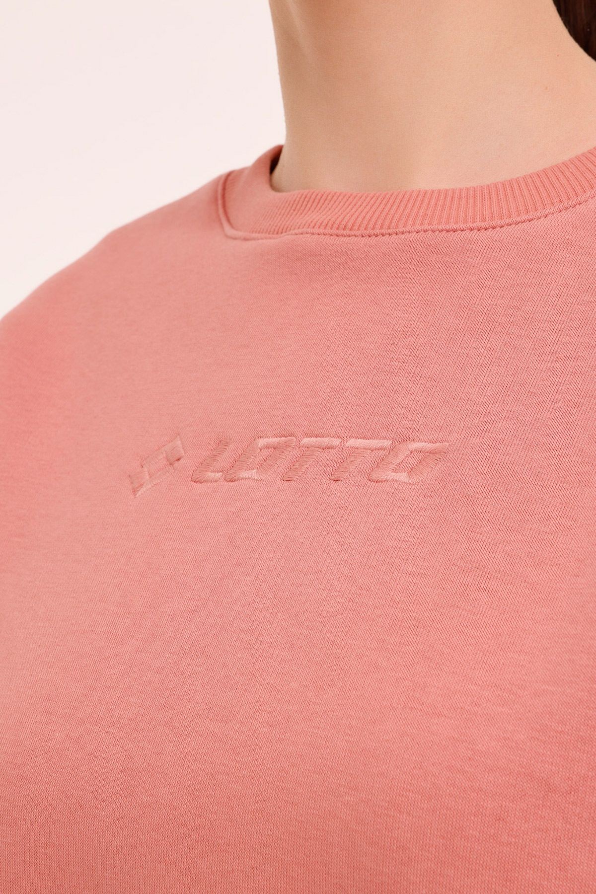 Lotto W-Leblanc C Neck SWT 4PR Pembe Kadın Sweatshirt