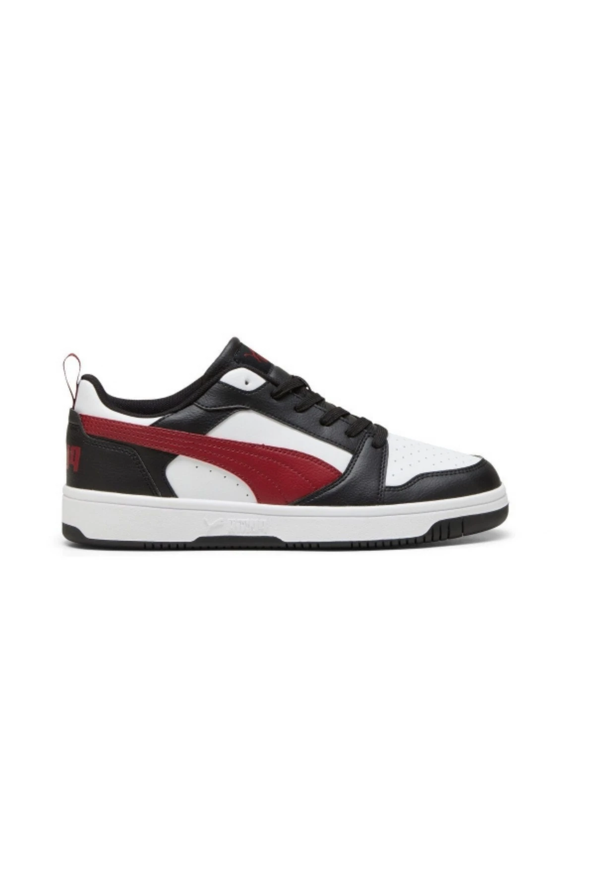 Puma Rebound V6 Low Sneaker - Beyaz - Bordo - Siyah