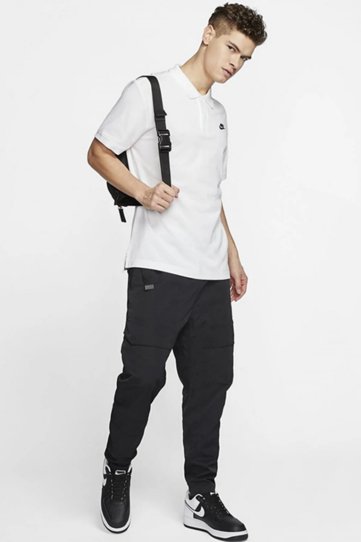 Nike Sce Polo Matchup Pq Erkek Siyah Polo Yaka Tişört