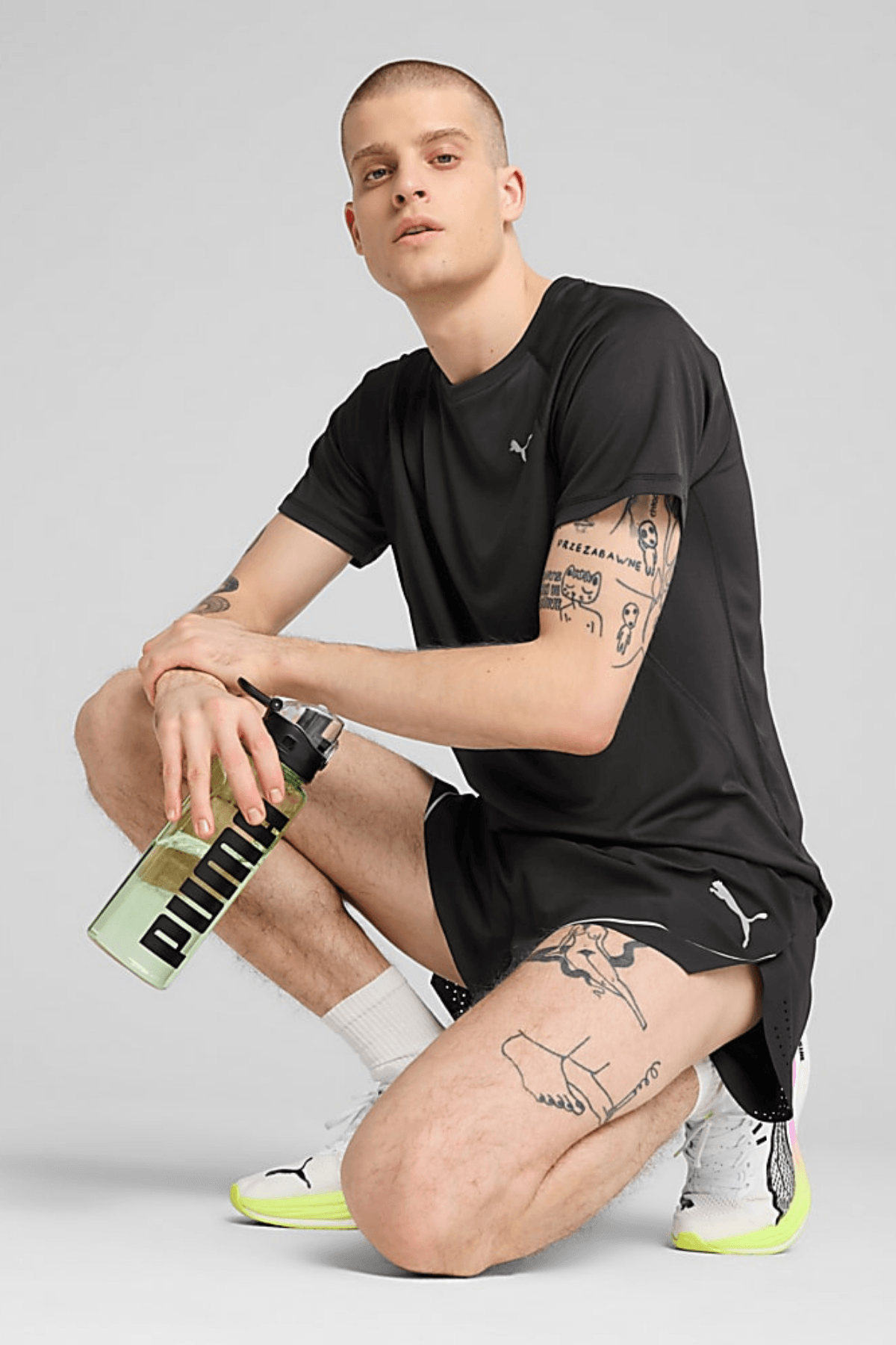Puma Velocity Running Siyah Erkek Tişört