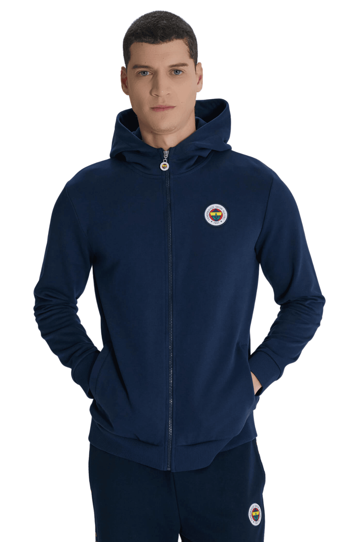 Fenerıum Tribün Boğa Fenerbahçe Erkek Lacivert Sweatshirt TK017EFY05-407