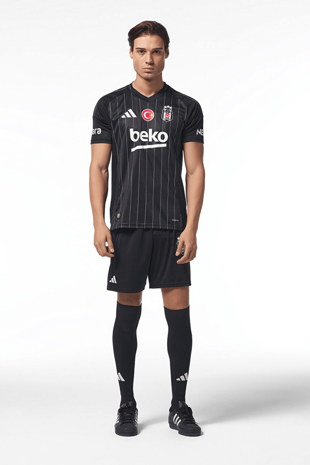 Beşiktaş J.K. Adidas Siyah Erkek Futbol Forma IU1238
