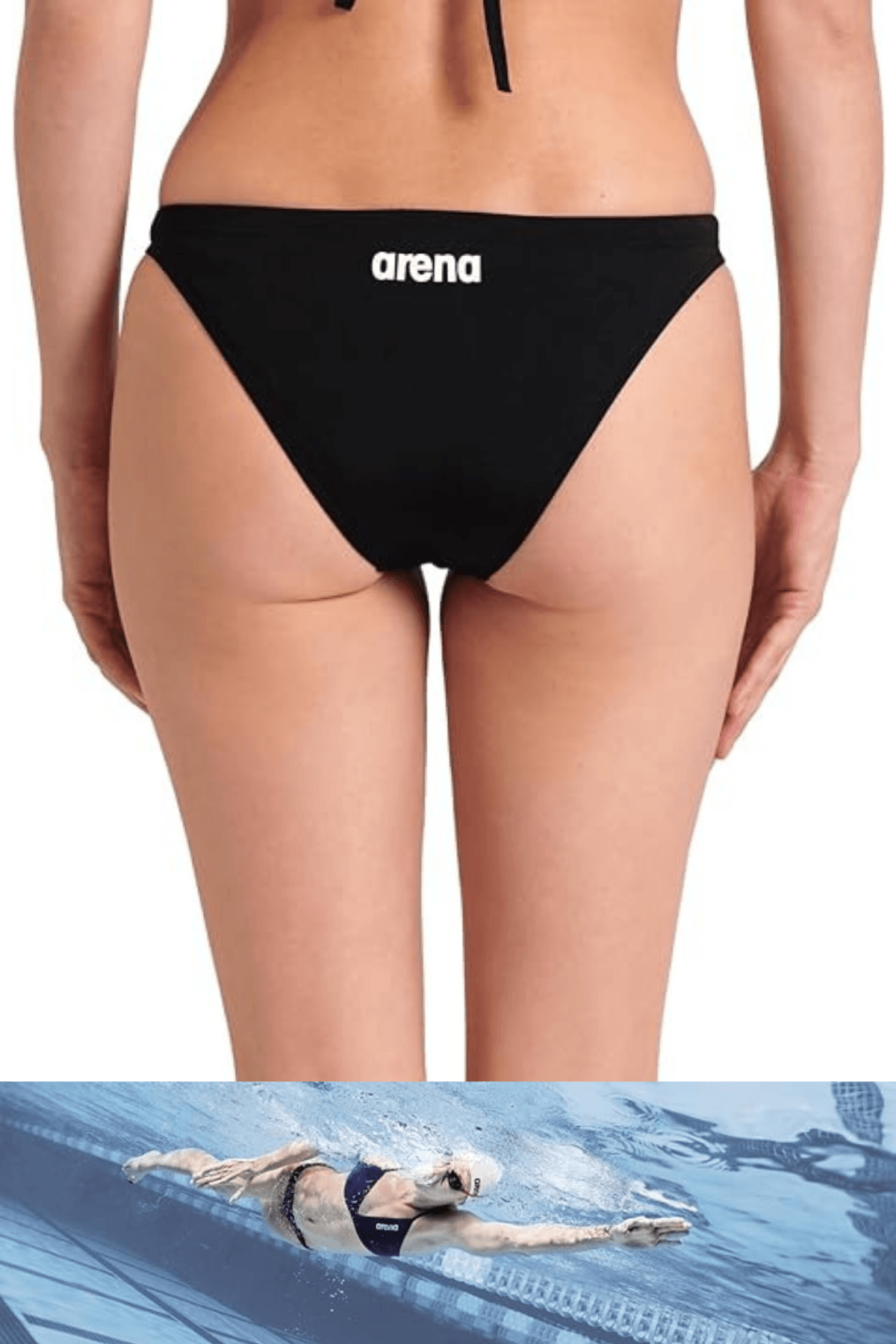 Arena Team Swim Bottom Solid Kadın Siyah Yüzücü Bikini Altı 004769550