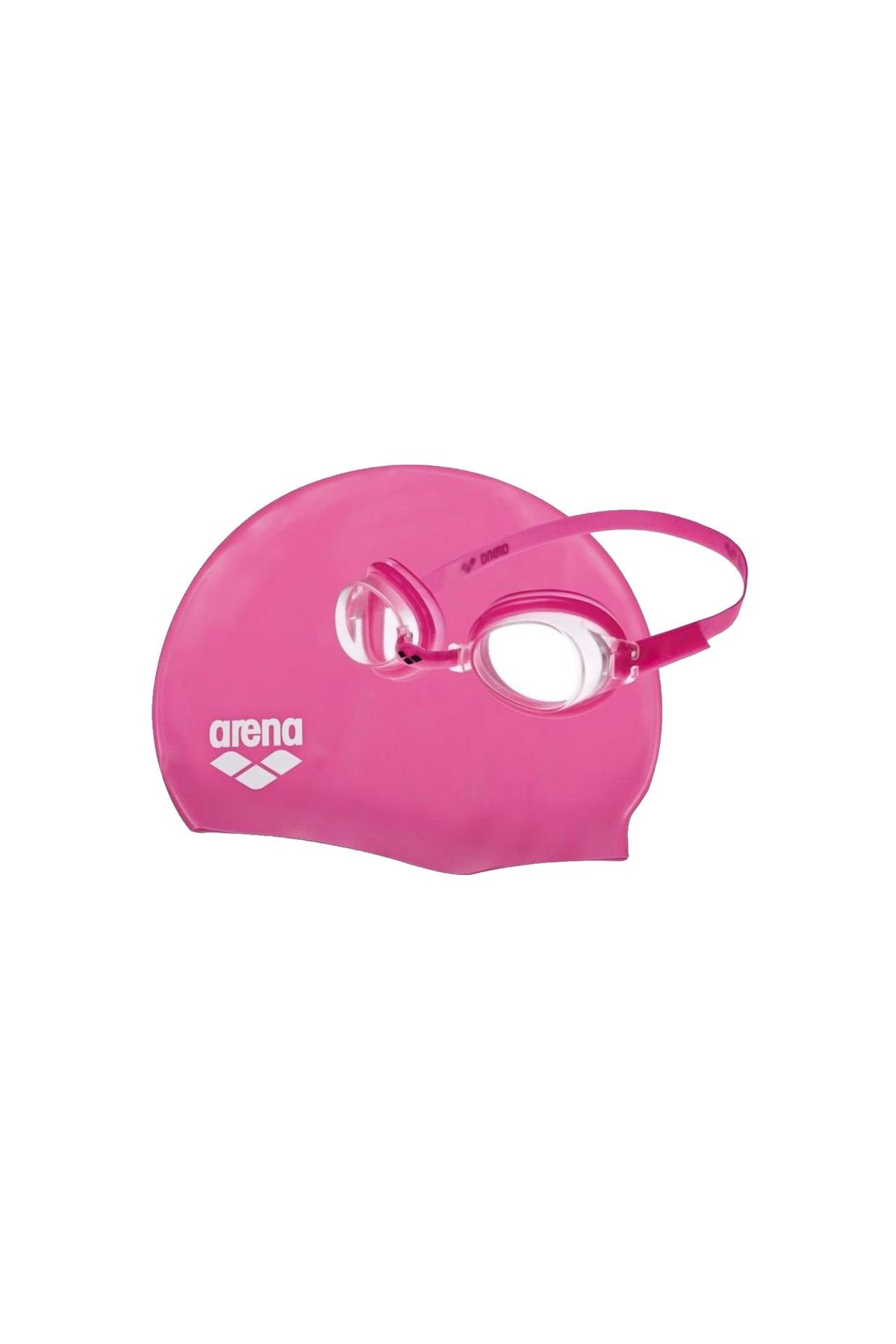 Arena Pool Jr Unisex Pembe Yüzücü Bone & Gözlük Seti