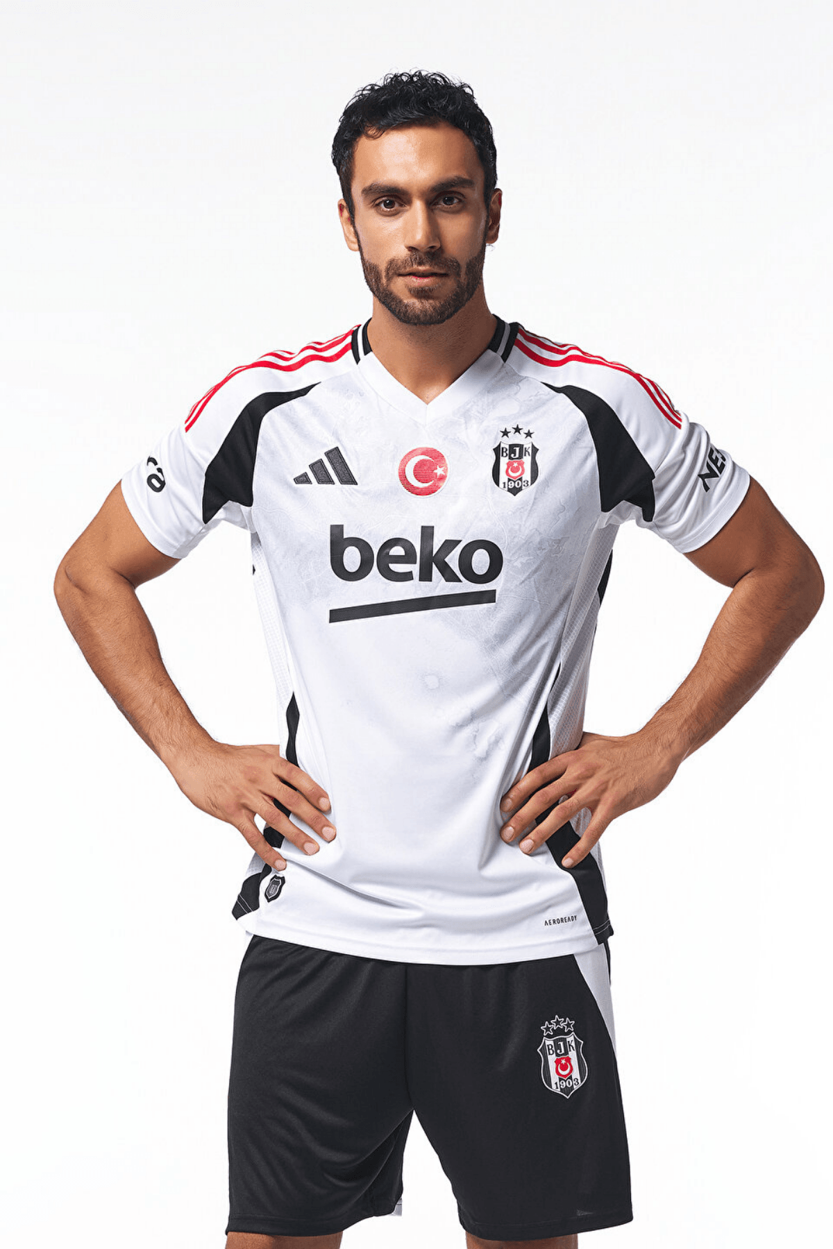 Beşiktaş J.K. Adidas 3 Erkek Beyaz Futbol Forma IU1255