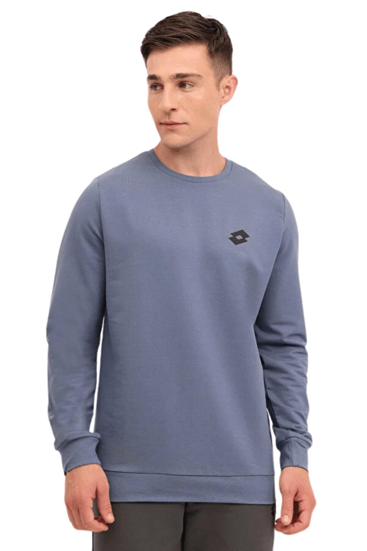 Lotto M-Watts C Neck 4PR Erkek Mavi Sweatshirt