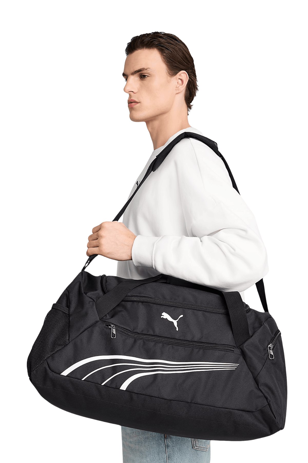 PUMA Fundamental M Siyah Spor Çanta – 49L Kapasiteli 09118901