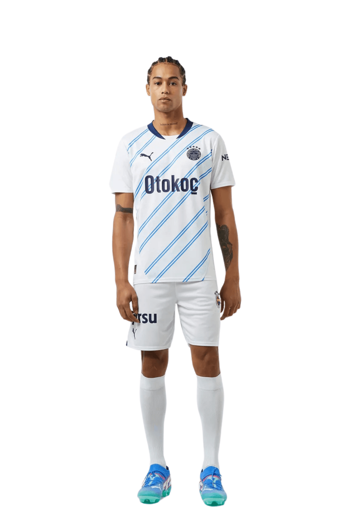 Fenerbahçe Puma 2024/25 Dış Saha Erkek Beyaz Futbol Forması 77536802