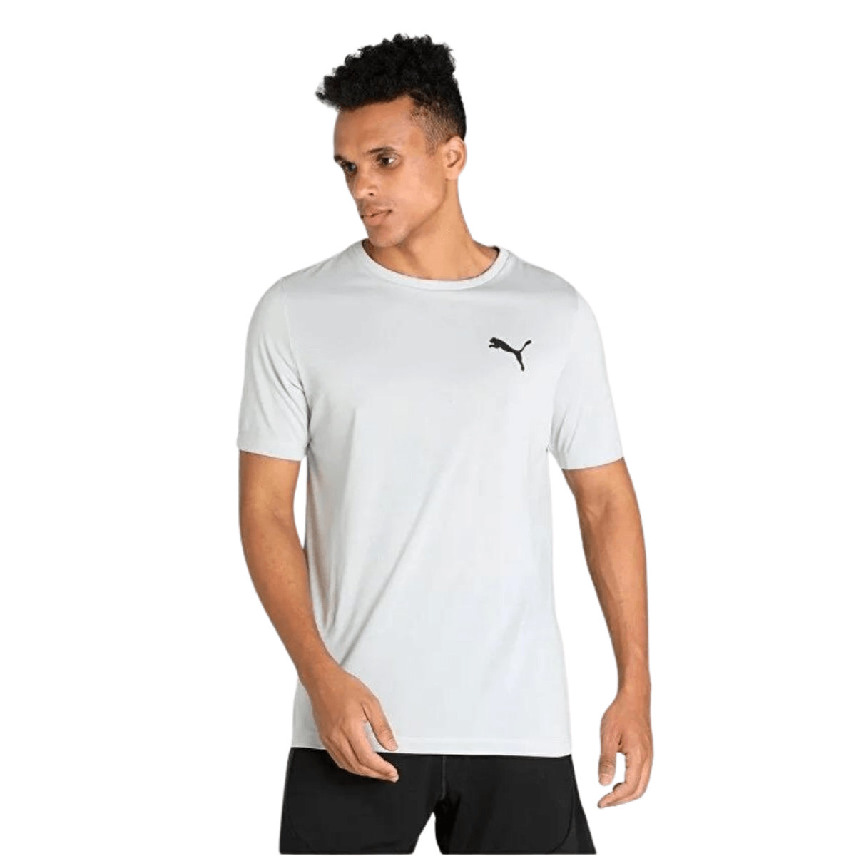 Puma Active Small Logo Erkek Gri Tişört