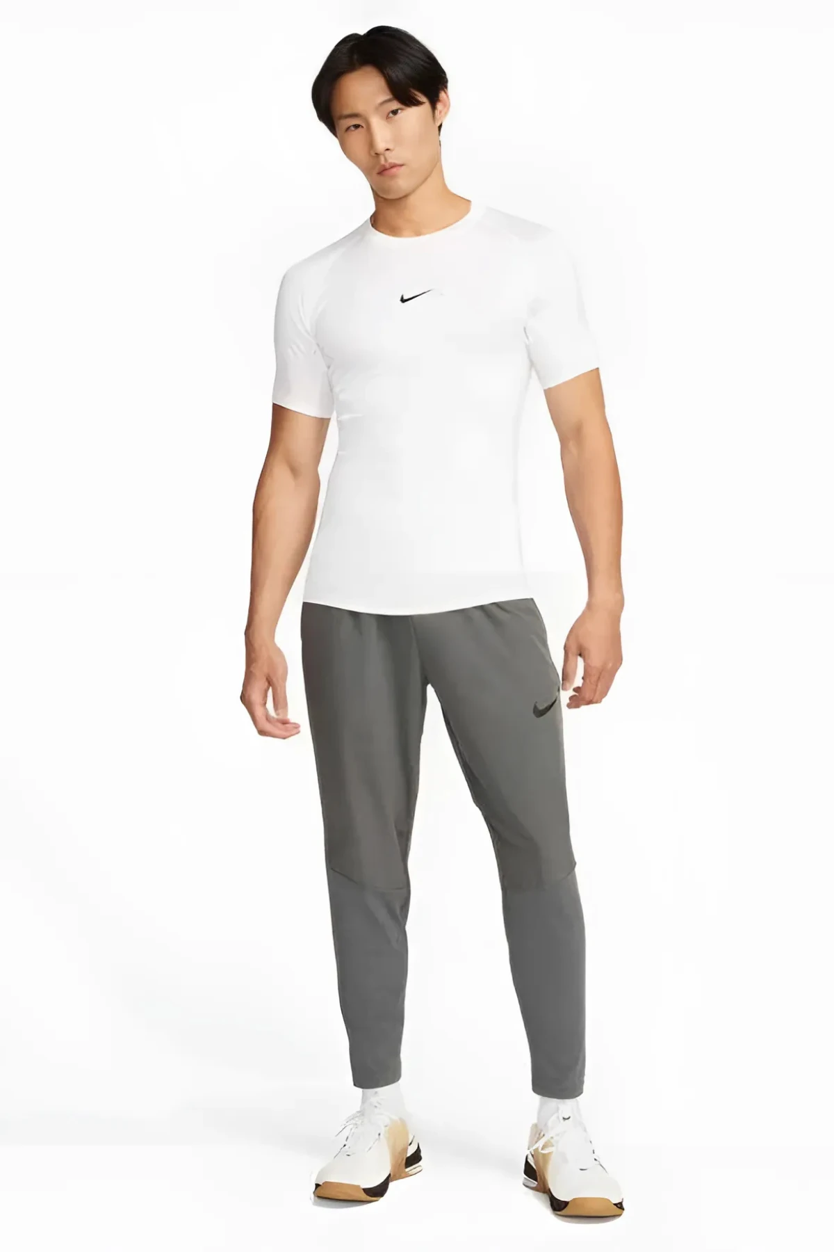 Nike Pro Dri-FIT Tight Top Short-Sleeve Beyaz Erkek Spor Tişört FB7932-100