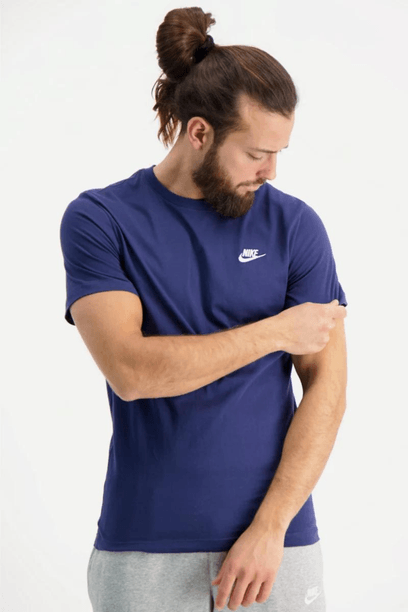 Nike M Nsw Club Erkek Lacivert Tişört