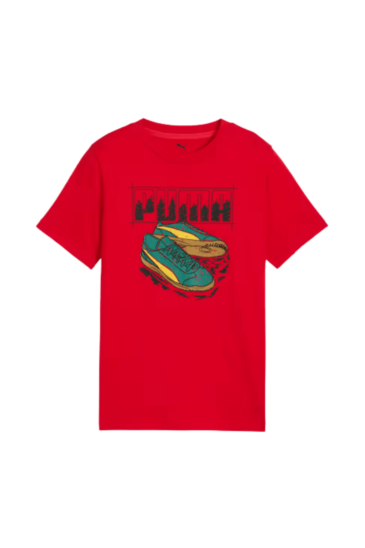 Puma Grafik Kırmızı Genç Tişört (7–16 Yaş) 68993911