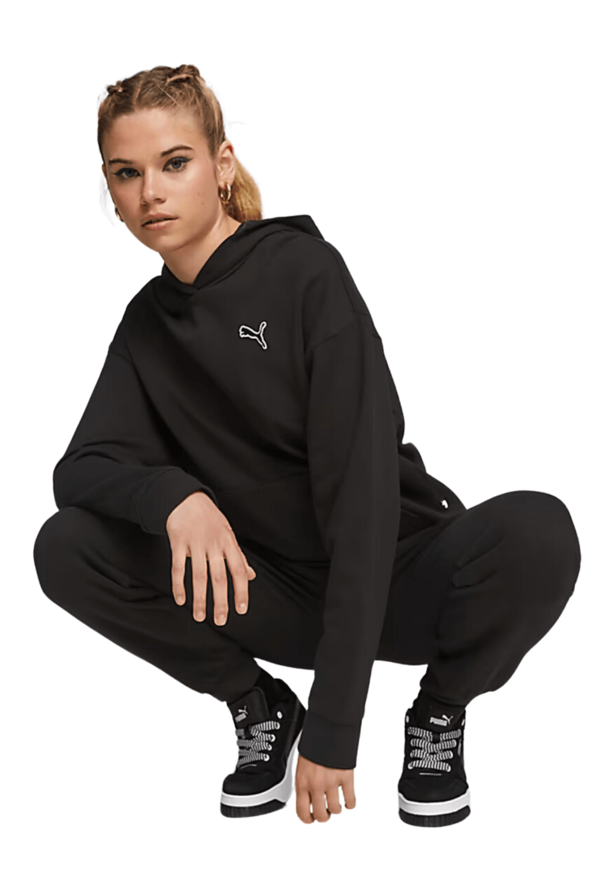 Puma Essentials Kapüşonlu Kadın Siyah Sweatshirt