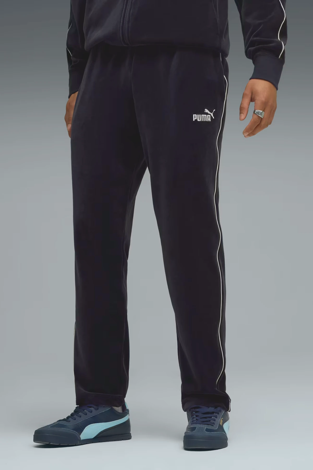 Puma Essentials Elevated Velour Erkek Siyah Pantolon 68911701