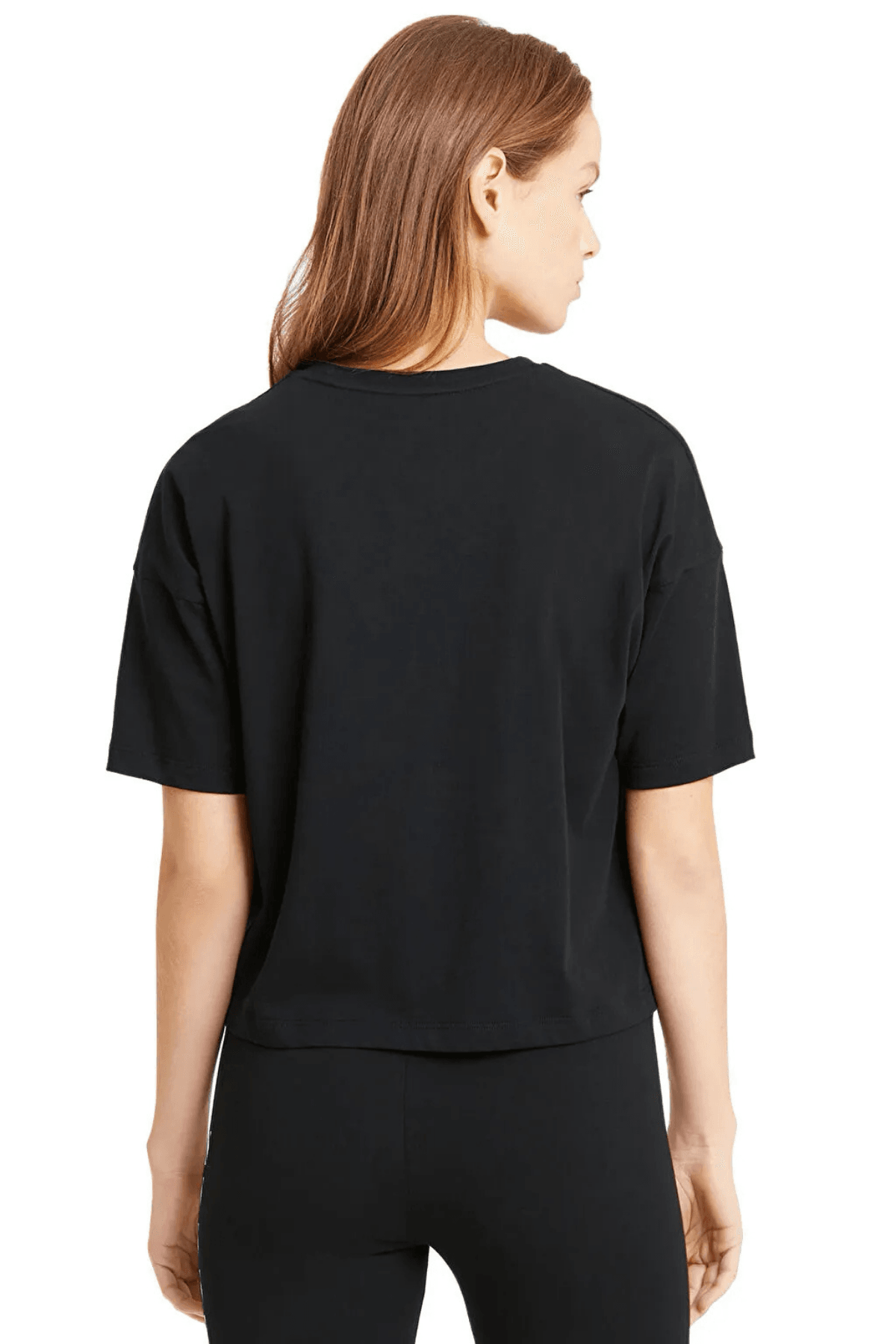 Puma Essential Cropped Logo Kadın Siyah Tişört